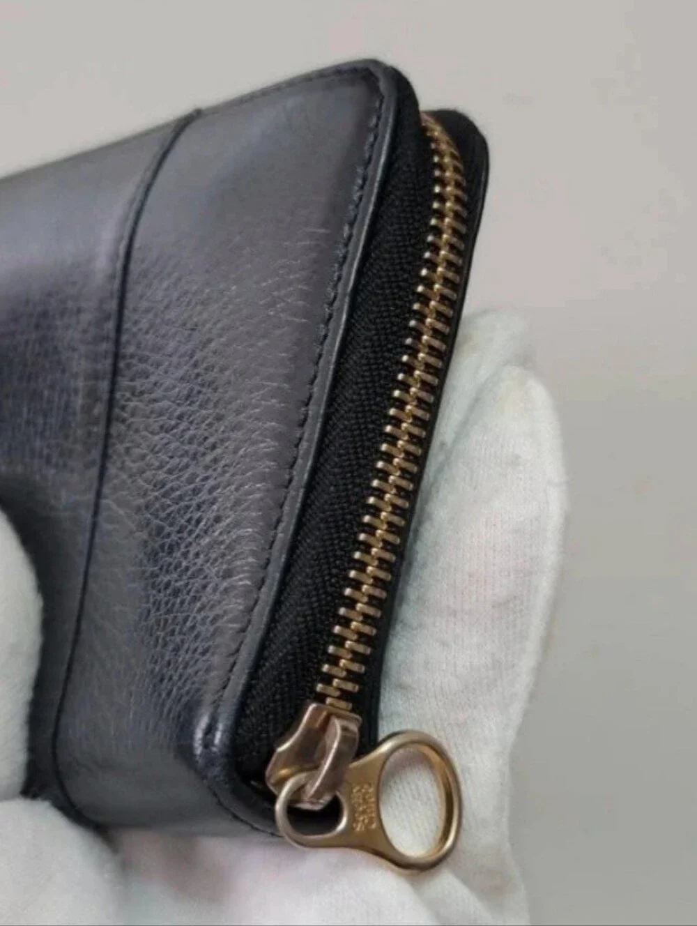 See By Chloe Black Leather Bow Continental Wallet